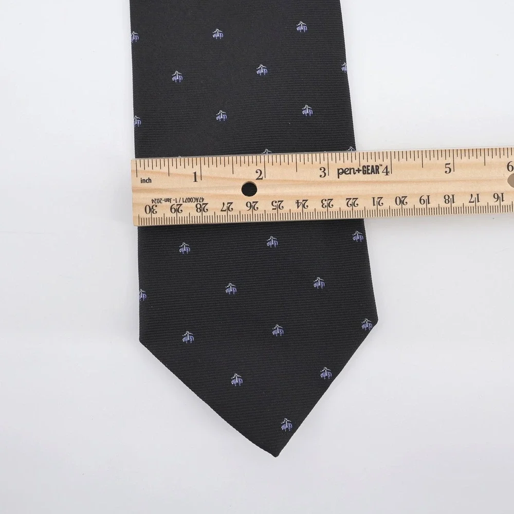 NEW‎ Brooks Brothers Golden Fleece Logo Silk Tie Navy Blue Regular Mens OS